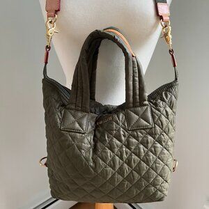 MZ Wallace Small Sutton Crossbody Bag in Olive Green